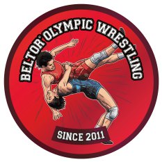 BELTOR MAGNES WRSTLING ZAPASY NA LODÓWKĘ OLYMPIC SUPLEX WOMEN RED 60x60 mm