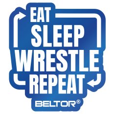 BELTOR MAGNES WRSTLING ZAPASY NA LODÓWKĘ ROUTINE BLUE 55x61 mm