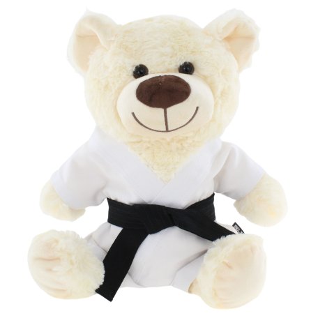BELTOR Maskotka Karate MIŚ biały 32cm - Pluszowy Przyjaciel Każdego Karateki