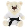 BELTOR Maskotka Karate MIŚ biały 32cm - Pluszowy Przyjaciel Każdego Karateki