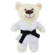BELTOR Maskotka Karate MIŚ biały 32cm - Pluszowy Przyjaciel Każdego Karateki