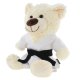 BELTOR Maskotka Karate MIŚ biały 32cm - Pluszowy Przyjaciel Każdego Karateki