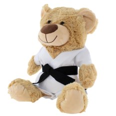 BELTOR Maskotka Karate MIŚ ciemny 32cm - Pluszowy Przyjaciel Każdego Karateki