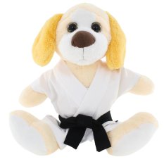 Beltor Maskotka Karate PIES biały 35cm - Pluszowy Przyjaciel Każdego Karateki