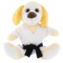 Beltor Maskotka Karate PIES biały 35cm - Pluszowy Przyjaciel Każdego Karateki