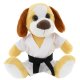 BELTOR Maskotka Karate PIES ciemny 35cm- Pluszowy Przyjaciel Każdego Karateki