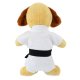 BELTOR Maskotka Karate PIES ciemny 35cm- Pluszowy Przyjaciel Każdego Karateki