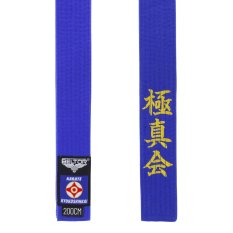 BELTOR NIEBIESKI PAS KARATE SHINKYOKUSHINKAI Z HAFTEM DO KIMONA KARATEGI