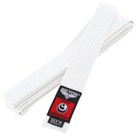 BELTOR BIAŁY PAS KARATE SHINKYOKUSHINKAI DO KIMONA KARATEGI