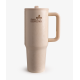 Warszawski Koks Kubek Termiczny BEŻOWY DŻWIGAJ DZIEWCZYNO 1,2 L
