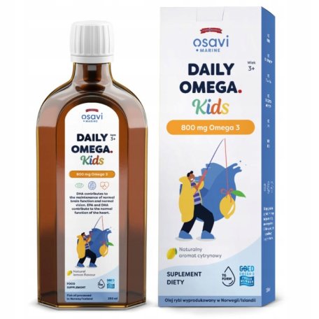 OSAVI DAILY OMEGA KIDS 800 mg OMEGA 3 250 ml CYTRYNA