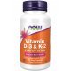 NOW Foods Witamina D3+K2 120 kaps