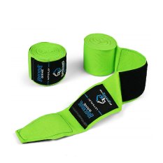 Ground Game Bandaże bokserskie 4 m Neon Zielone