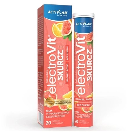 ACTIVLAB ELEKTROLITY ELECTROVIT SKURCZ 20 tab. musujących GRAPEFRUIT