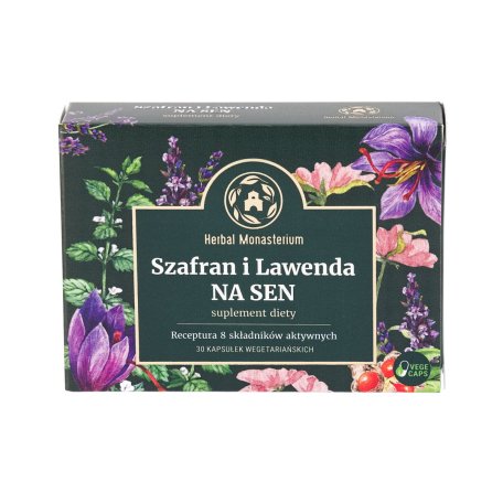 HERBAL MONASTERIUM SZAFRAN I LAWENDA NA SEN 30 kaps
