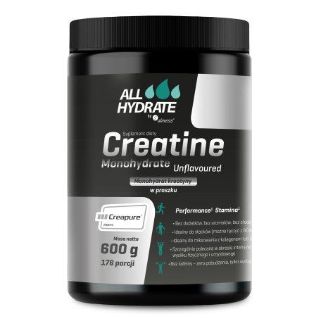 AllHydrate Creatine Creapure 600g 176porcji