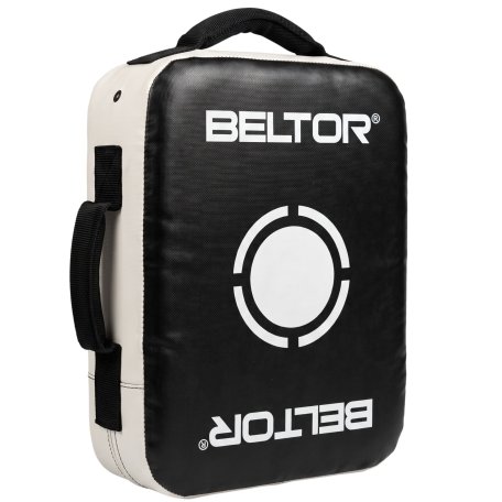 Beltor OWALNA TARCZA TRENINGOWA DO KOPNIĘĆ MMA BOKS K1 KARATE 44x35 cm