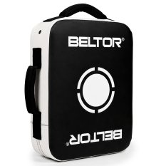 BELTOR OWALNA TARCZA TRENINGOWA DO KOPNIĘĆ MMA BOKS K1 KARATE 44x35 cm MEDIUM