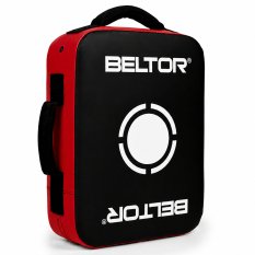 BELTOR OWALNA TARCZA TRENINGOWA DO KOPNIĘĆ MMA BOKS K1 KARATE 44x35 cm HARD